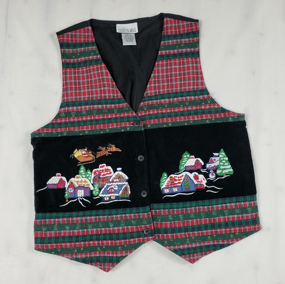 Casey & Max Jackets & Blazers - Casey & Max Christmas Santa Slay Vest